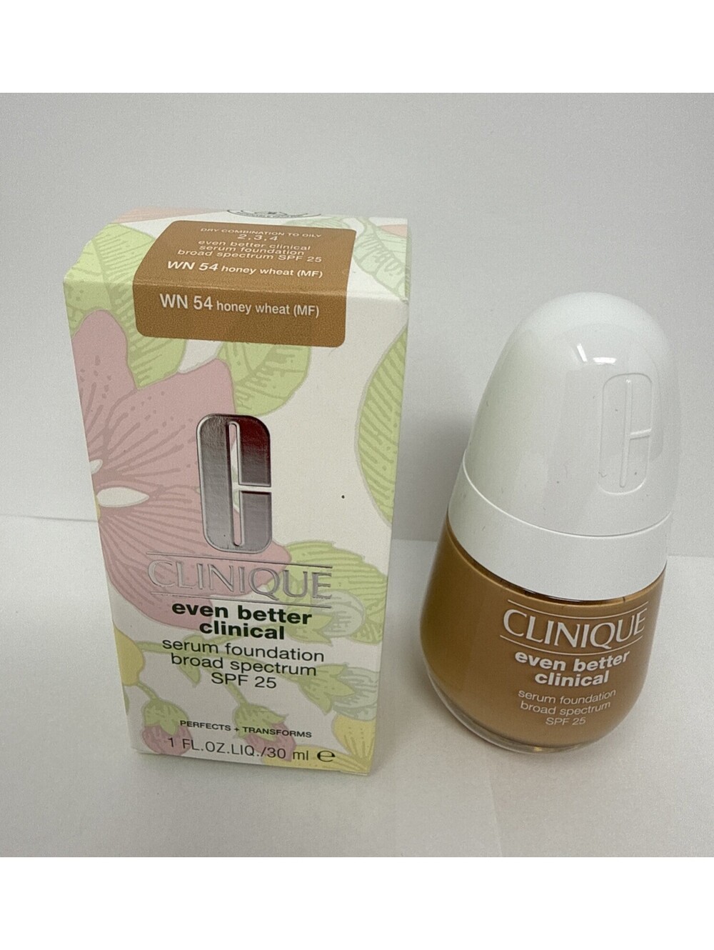 CLINIQUE Even Better Clinical Serum Foundation WN54 HONEY WHEAT SPF 25  RN 1